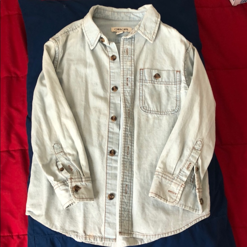 Denim button down shirt